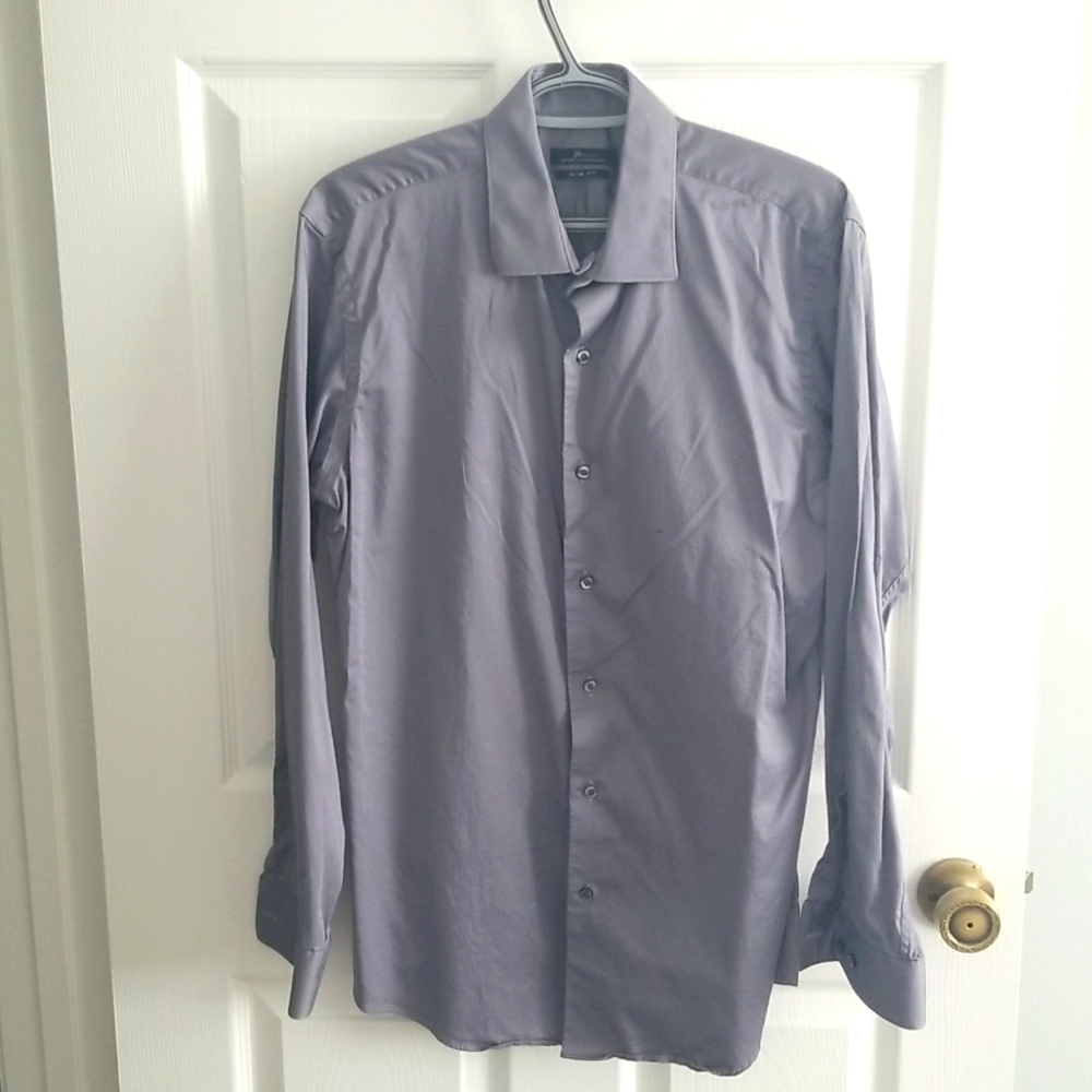 Marc Anthony grey size large slim fit men's shirt